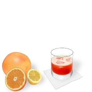 Aperol Sour im Whisky-Glas, die übliche Art diesen leckeren Sour zu servieren.