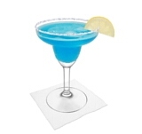 Blue Margarita Zubereitung: Servieren