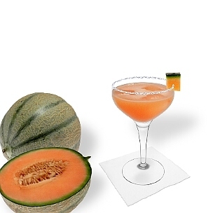 Eine weitere großartige Option für Melonen Margarita, eine Cocktailschale.